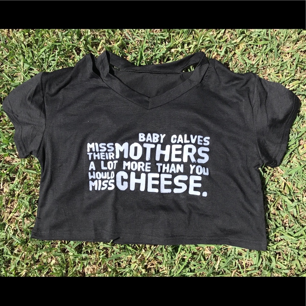 Crop Top with Vegan Message